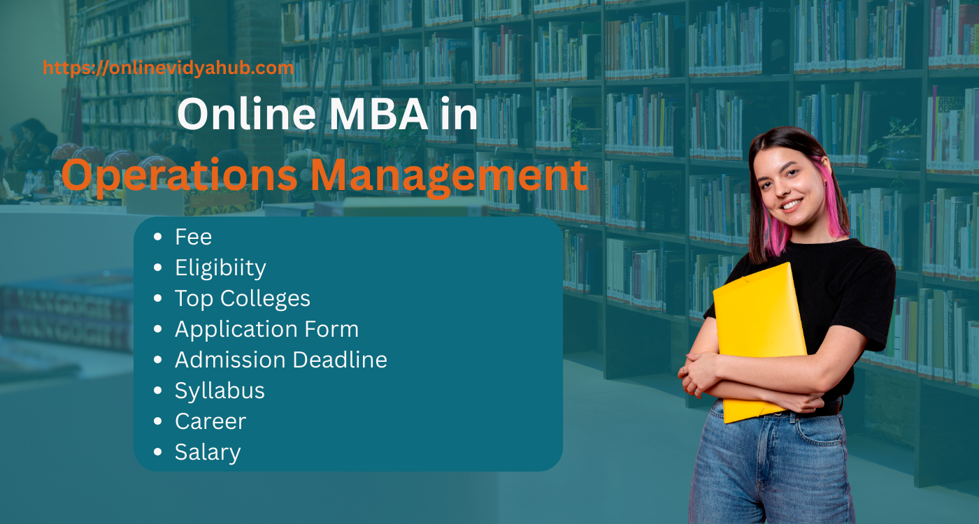 Online MBA in Operations Management