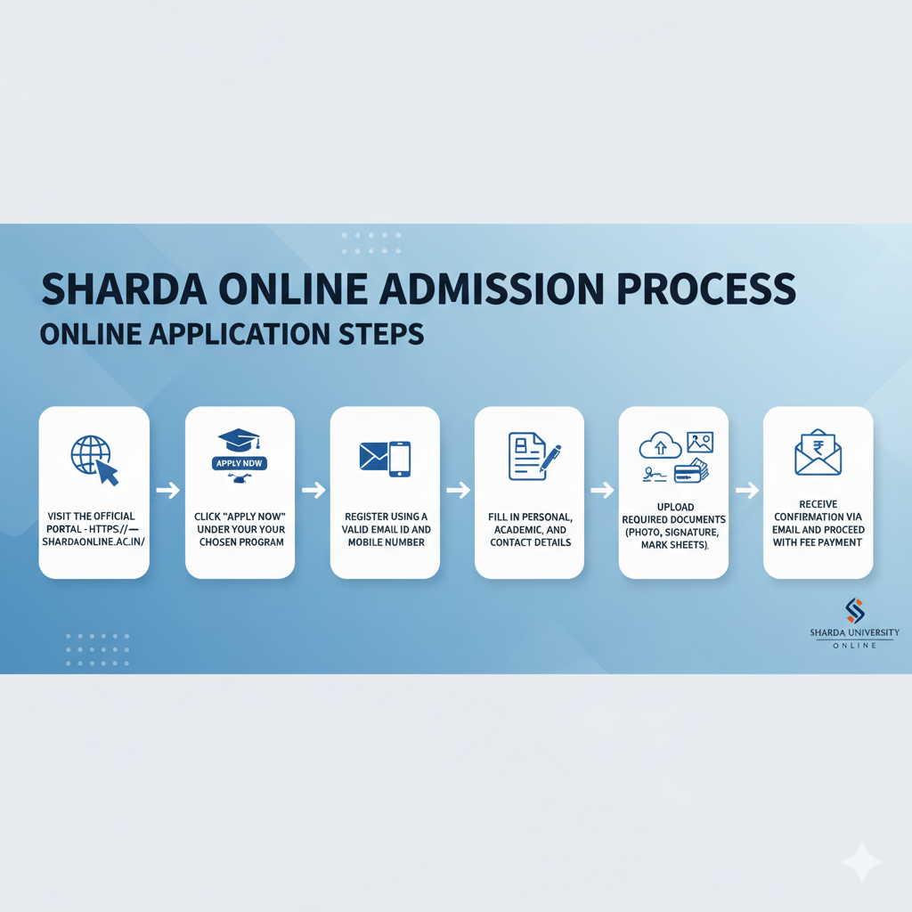 Sharda Online application steps