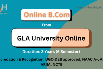 GLA University Online BCom Admission