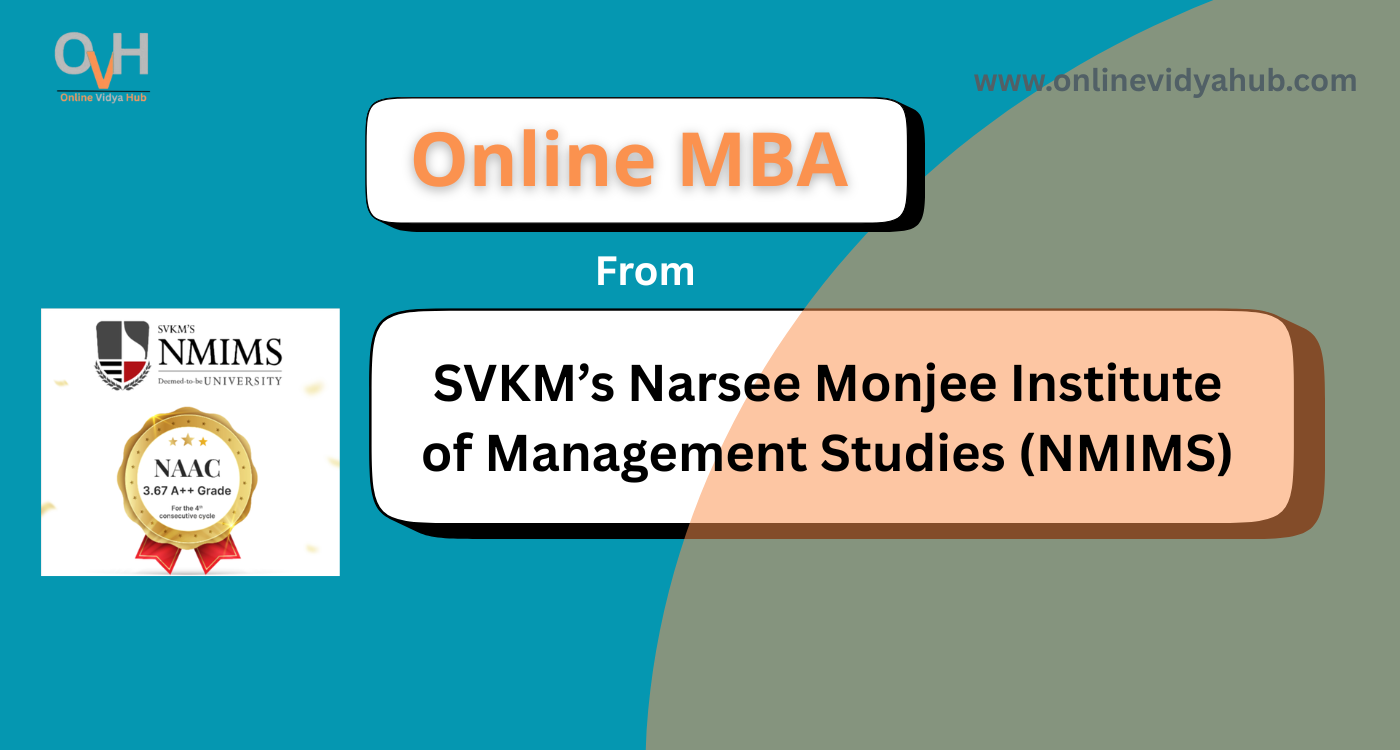 NMIMS Online MBA Course admission 2026