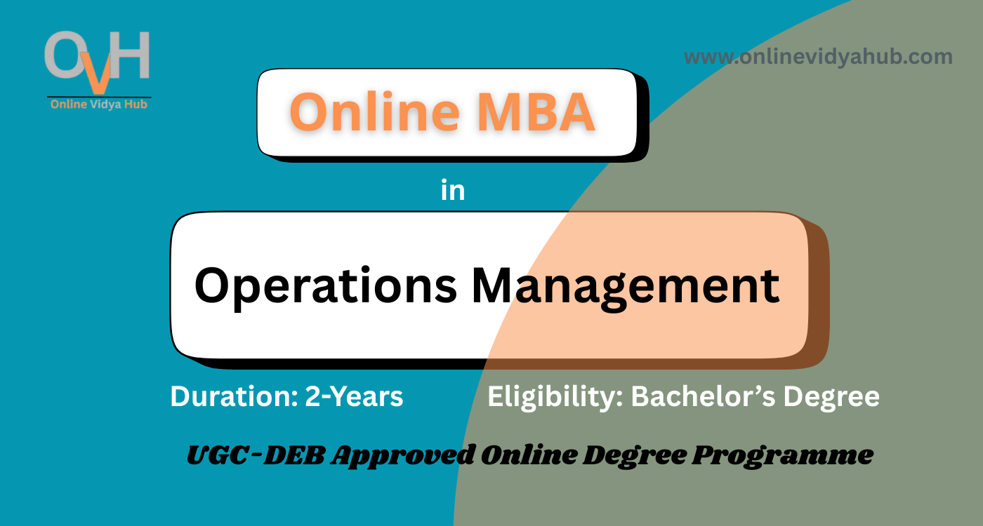 Online MBA in Operations Management
