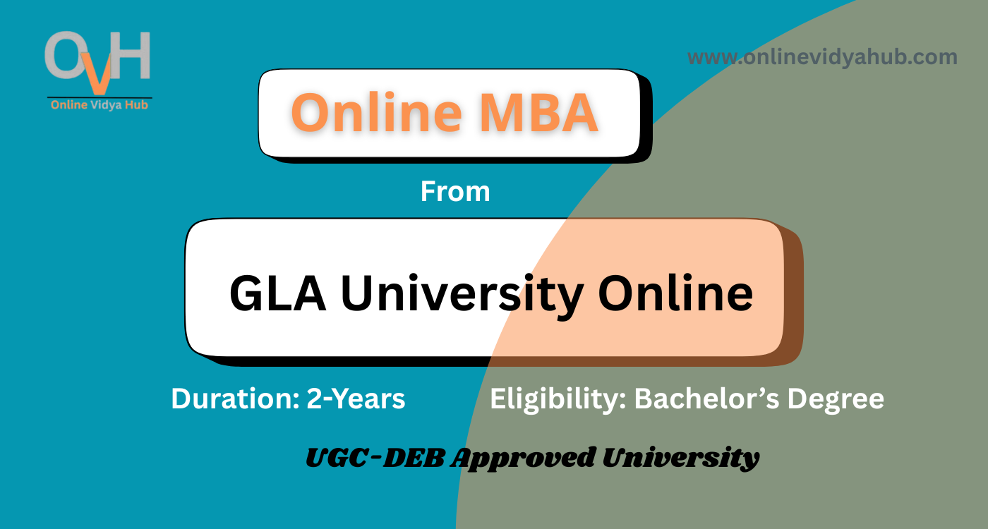 GLA University online MBA admission