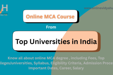 Online MCA Course Admission 2026