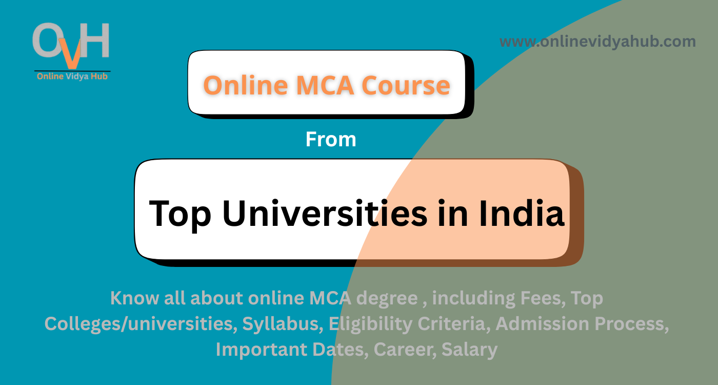 Online MCA Course Admission 2026