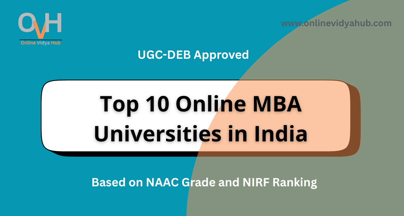 Top 10 Online MBA Universities in India